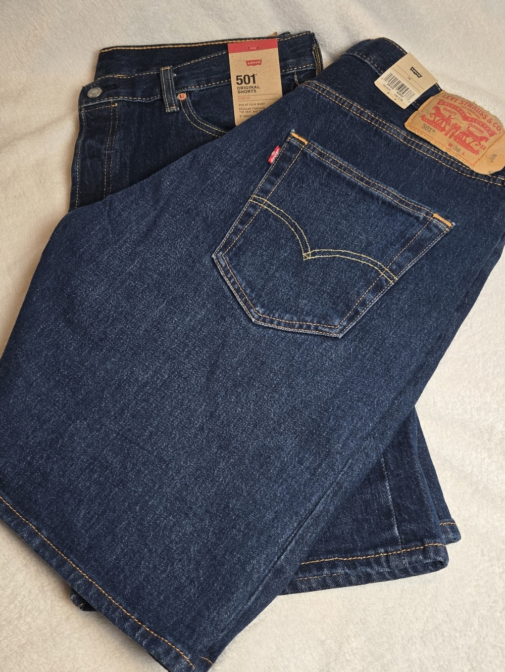 Pair Of Levi's Straight Leg Shorts